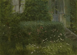 Bodor Z.: Draskóczyék kertje I. (50x70 cm, olaj, vászon) 2012.
