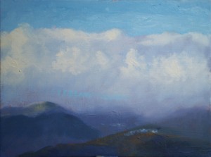 p1240028k Bodor Z.: Januári hegy (olaj, vászon, 30x40 cm)